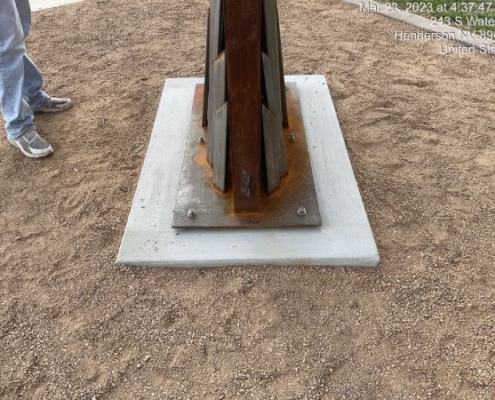 COH Artwork Foundation Construction Project